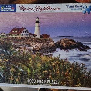 White Mountain Maine Lighthouse Puzzle - 1000 Pieces NIB